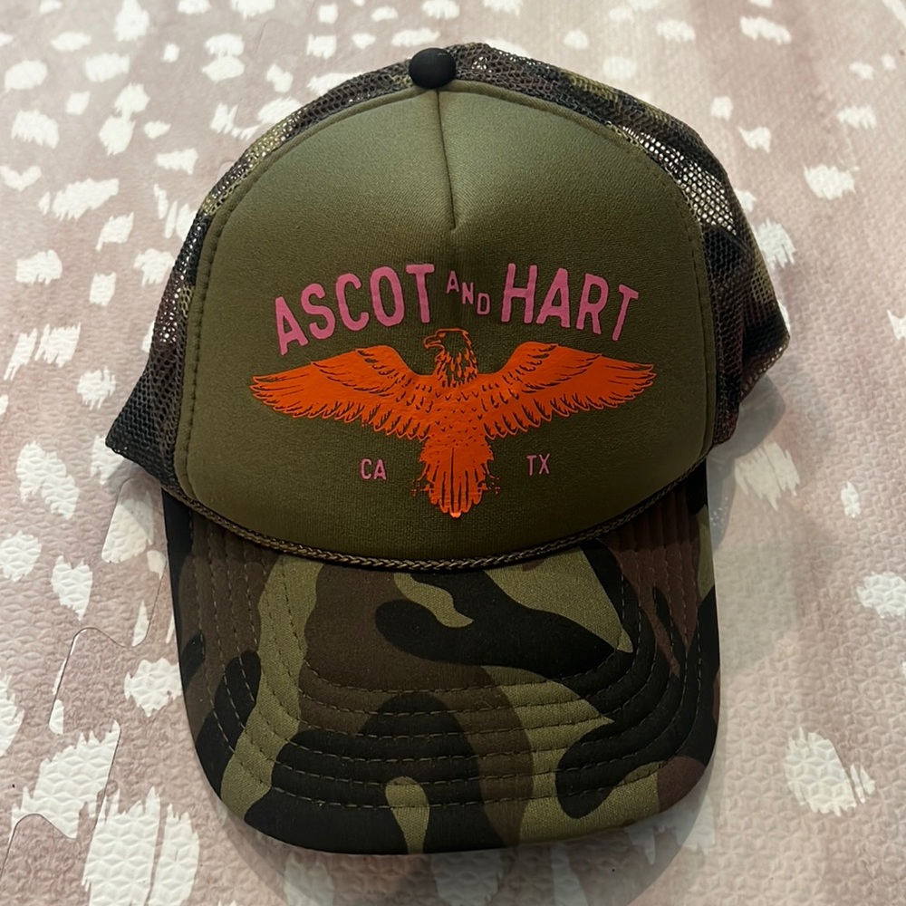 Ascot and Hart Camo Trucker Hat